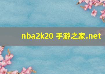 nba2k20 手游之家.net